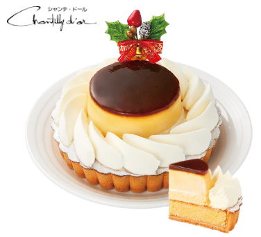 クリスマスプリンケーキ